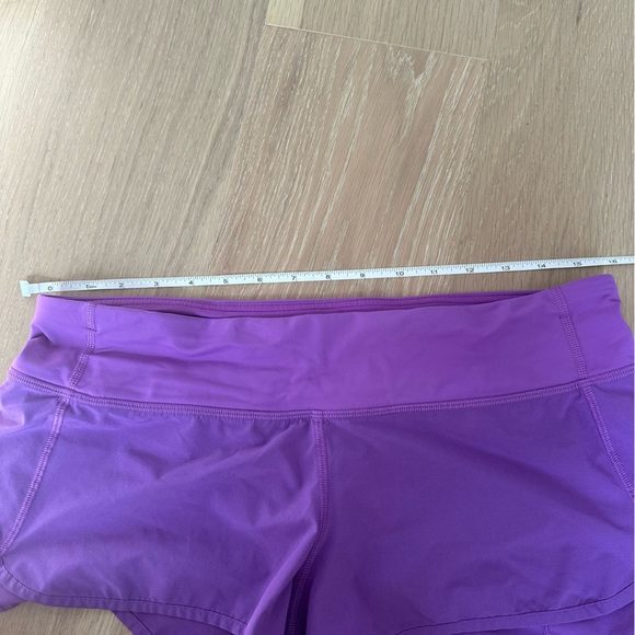 Lululemon Womens Speed Short Moonlit Magenta Purple Colorful Zipper Running 8 - Picture 15 of 15